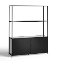 Этажерка Низкая из металла Romy ящик внизу единый размер черный AM.PM  фото, kupilegko.ru